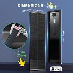 100 Watt 12 Vlot Slim Solar Panel