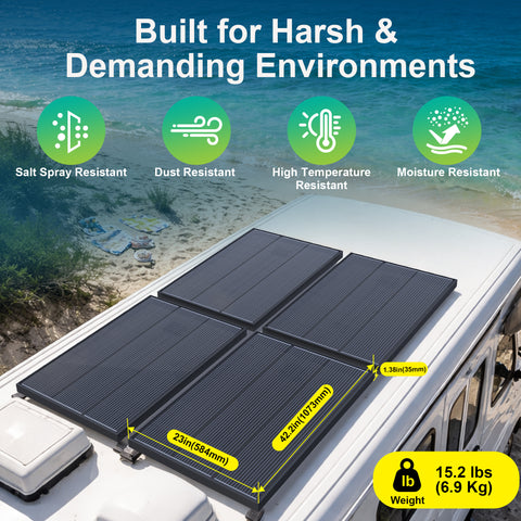 100W/125W/150W/230W 12V N-Type Bifacial Solar Panel