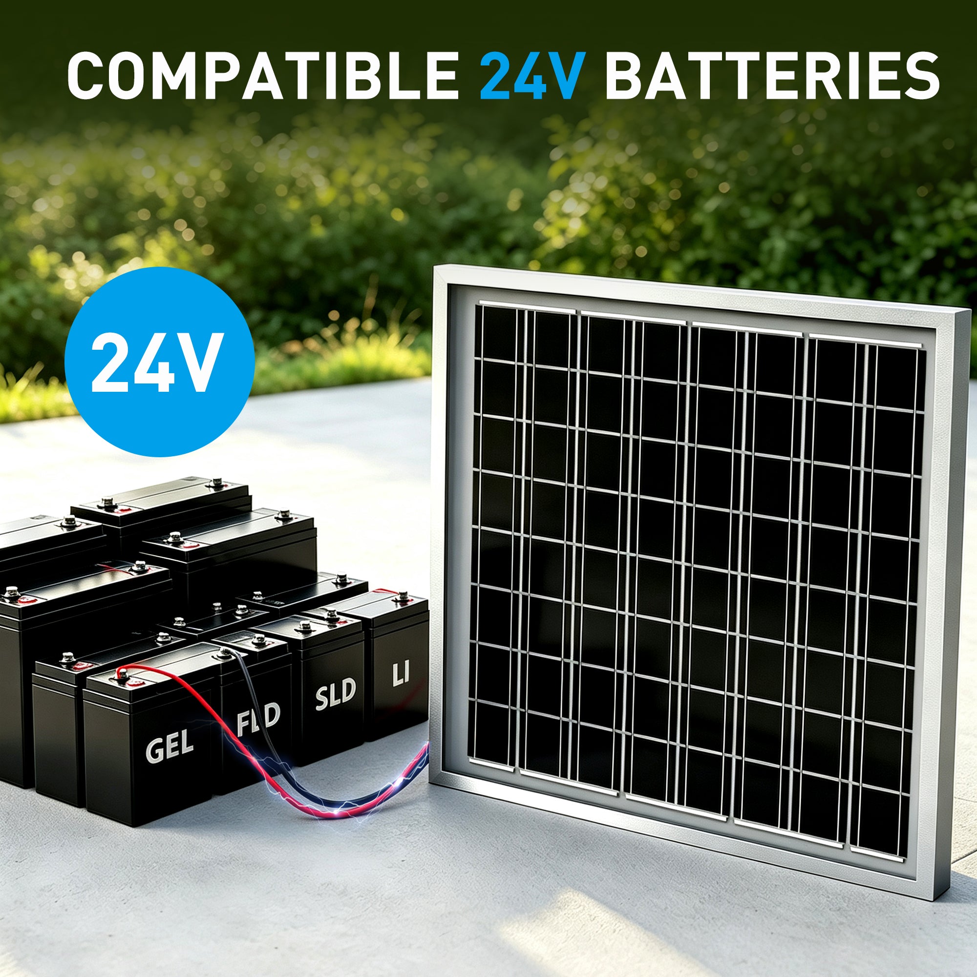 ACOPOWER 10W 24V High Efficiency Monocrystalline Solar Panel