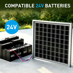 ACOPOWER 10W 24V High Efficiency Monocrystalline Solar Panel
