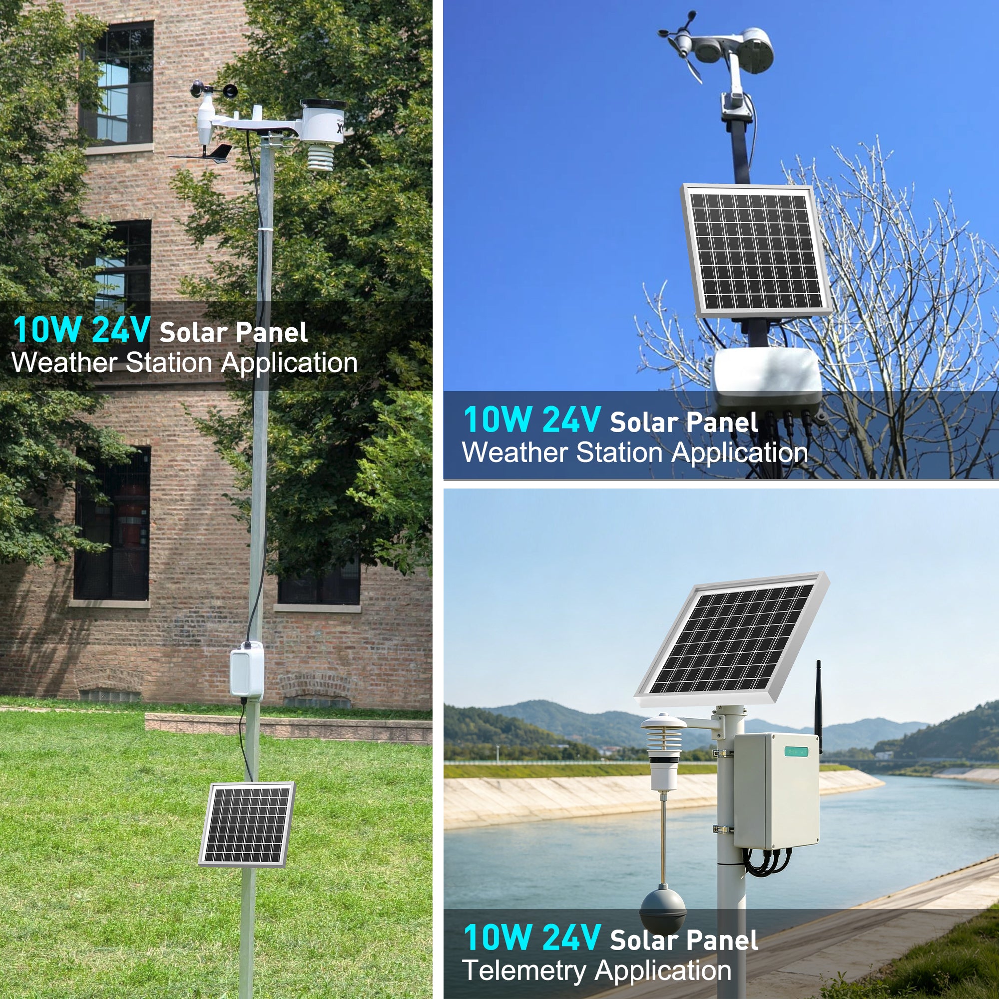 ACOPOWER 10W 24V High Efficiency Monocrystalline Solar Panel