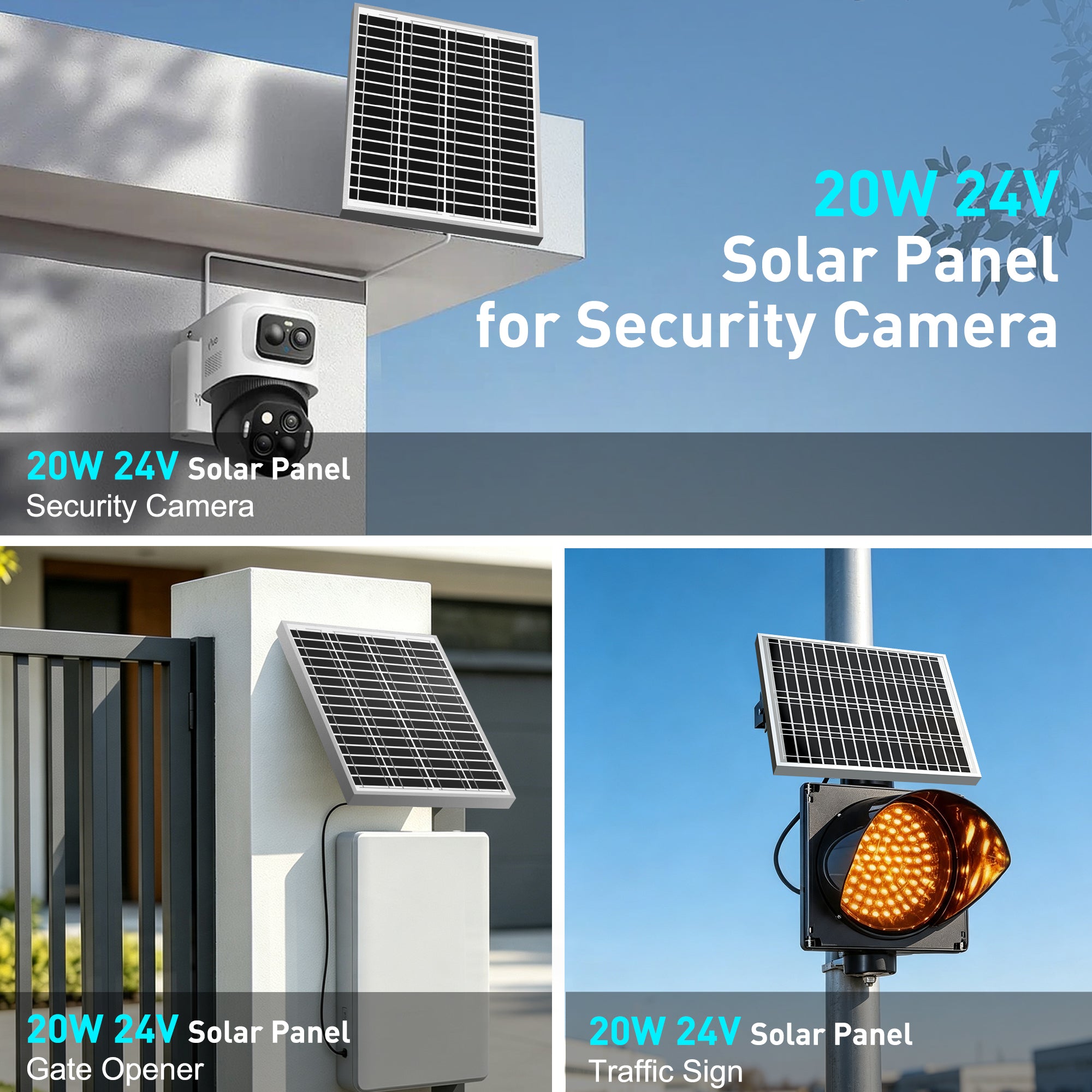 ACOPOWER 20W 24V High Efficiency Monocrystalline Solar Panel