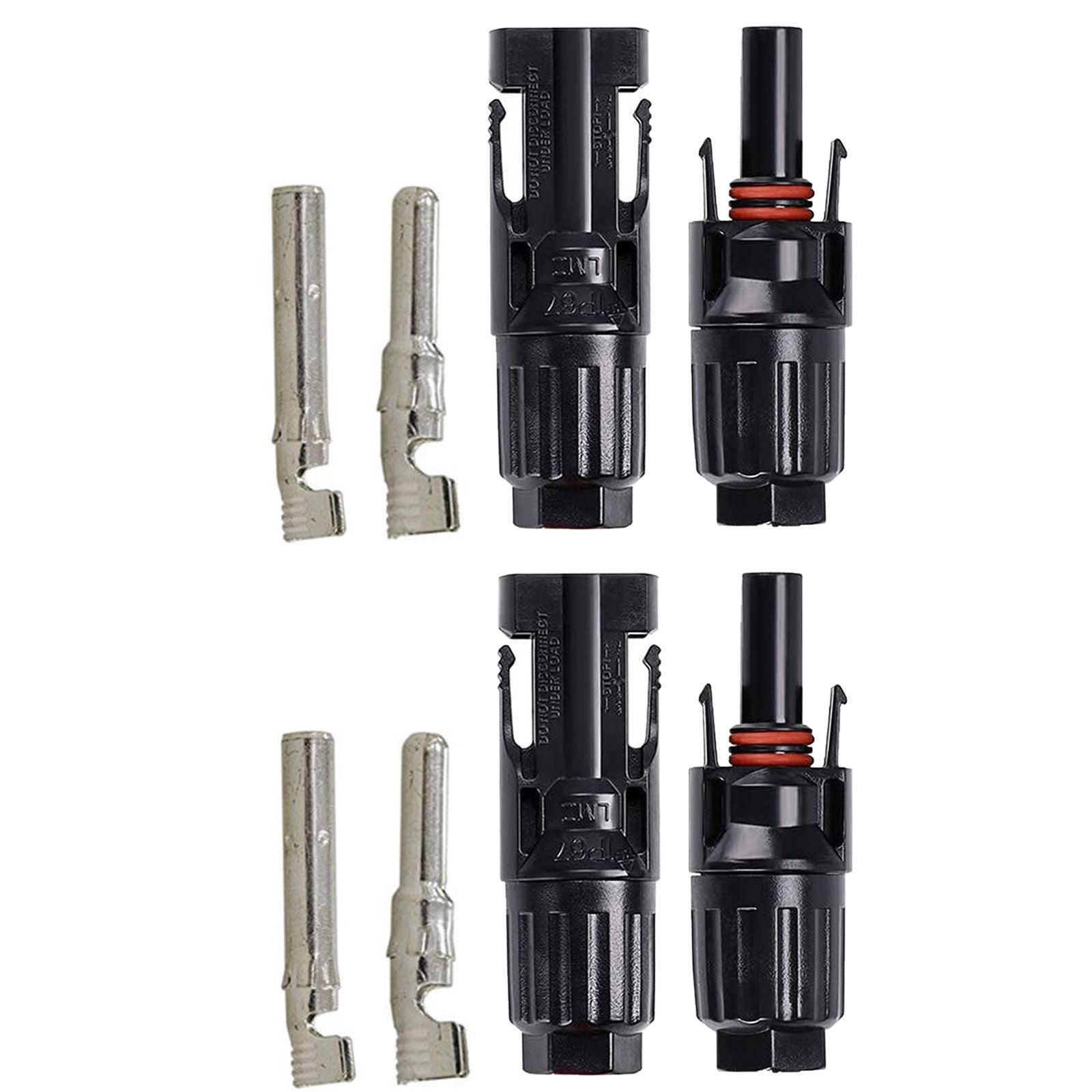 2 Pairs Male/Female Solar Connectors