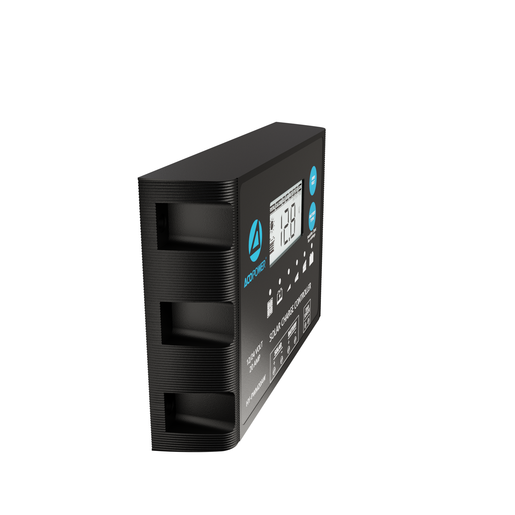 ProteusX 20A PWM Charge Controller w/ Alligator Clips & Solar Connector