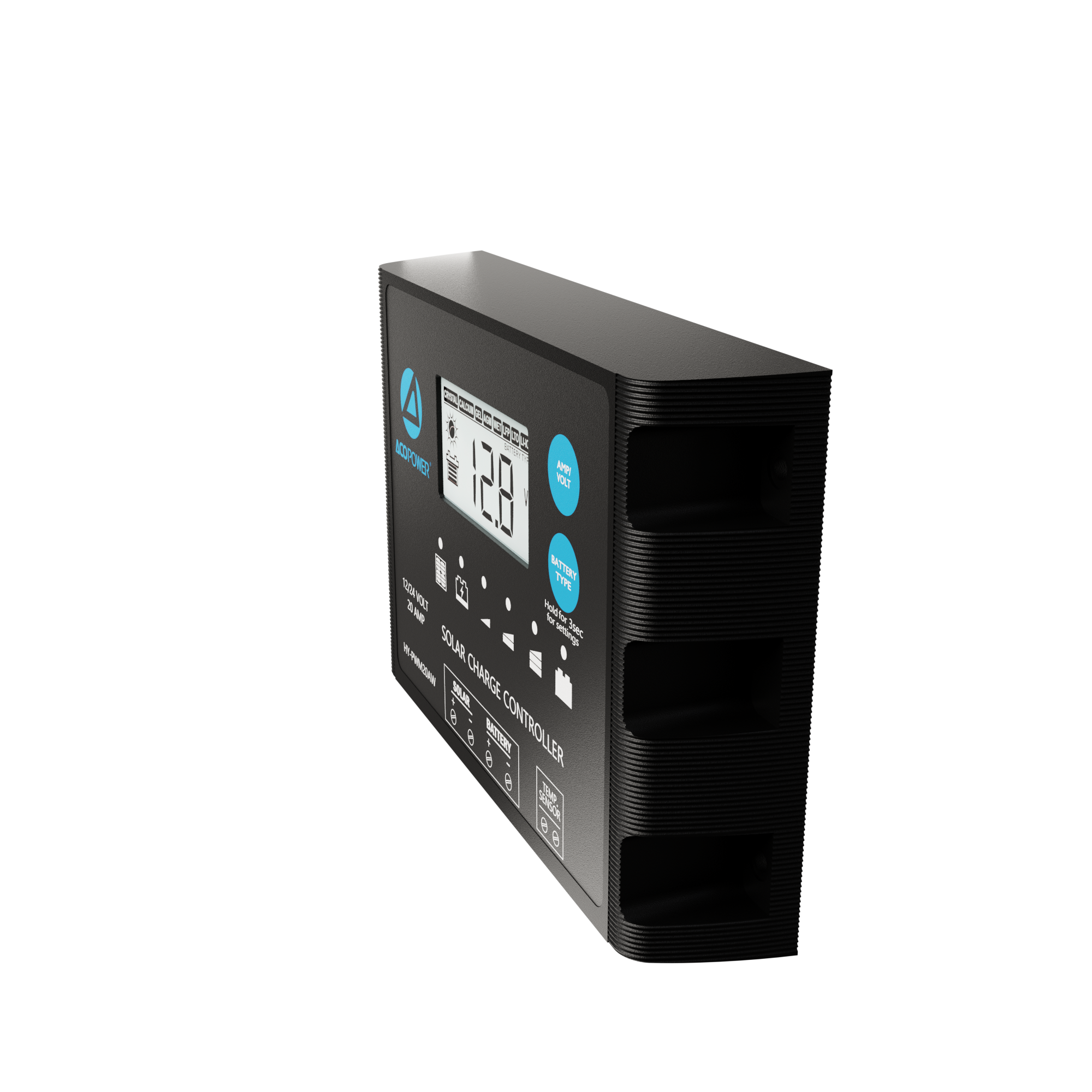 ProteusX 20A PWM Charge Controller w/ Alligator Clips & Solar Connector